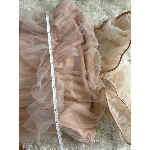 Show Me Your Mumu Fairy Tale Maxi Dress Tulle Dusty Blush SZ M NWT ($298 Retail) - Picture 7 of 10